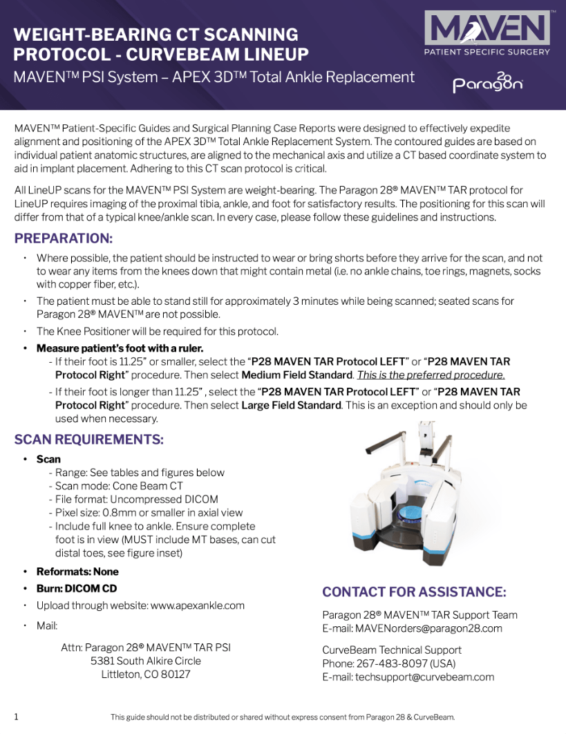 File Download of Weight-Bearing CT Scanning Protocol – Curvebeam Lineup